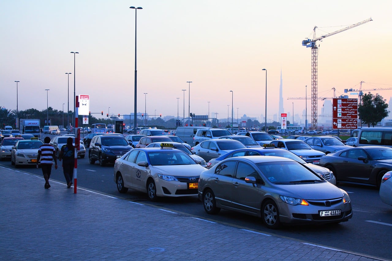 Cars on UAE Road