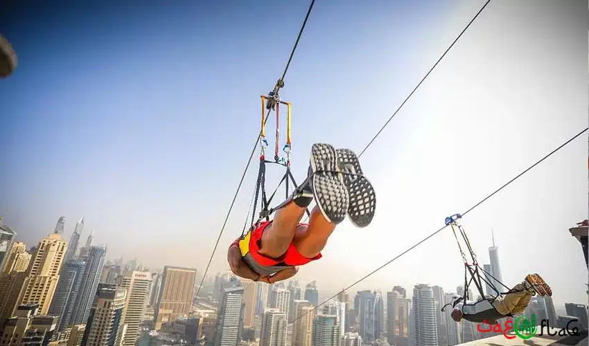 Zipline outdoor activities in UAE